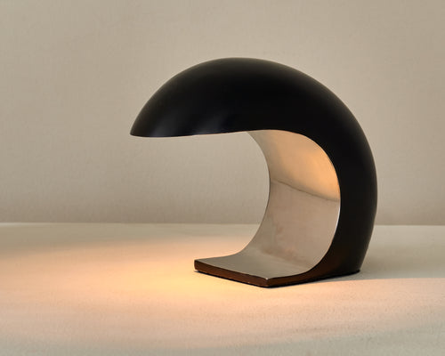 MINI STAINLESS NAUTILUS TABLE LAMP BY CHRISTOPHER KREILING